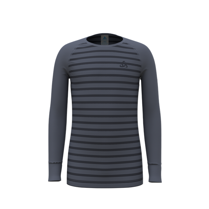 Termoaktivní tričko Odlo Active Warm Eco Kids Stripes BL Top Crew Neck L/S - 2023/24