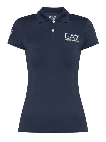 Tričko Emporio Armani Woman Jersey Polo Navy Blue