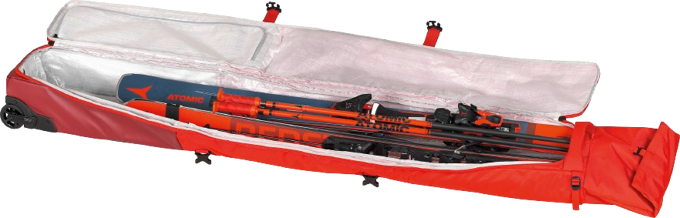 Vak na lyže Atomic RS Double Ski Wheelie Red/Rio Red - 2024/25