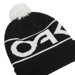 Čepice Oakley Factory Cuff Beanie Black/White Logo