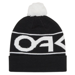 Čepice Oakley Factory Cuff Beanie Black/White Logo