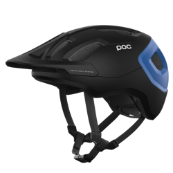 Cyklistická helma POC Axion Uranium Black/Opal Blue Metallic/Matt - 2023