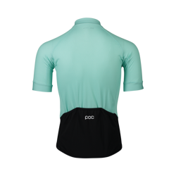 Cyklistický dres POC W'S ESSENTIAL ROAD LOGO JERSEY FLUORITE GREEN - 2021