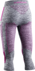 Funkční kalhoty X-bionic Energy Accumulator 4.0 Pants 3/4 Women Grey Melange/pink - 2023/24