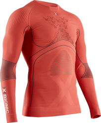 Funkční triko X-BIONIC Energy Accumulator 4.0 Shirt Round Neck Lg Sl Men Sunset Orange/Anthracite - 2021/22
