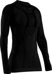 Funkční triko X-Bionic Apani 4.0 Merino Shirt Round Neck LG SL Women Black - 2023/24