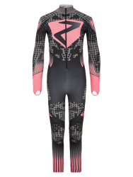 Lyžařská kombinéza Ziener RCE Racesuit Padded Junior Black Foggy Print Pink Vanilla - 2023/24