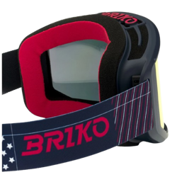 Lyžařské brýle Briko Vulcano Mask USA Tangaroa Blue Red - 2024/25