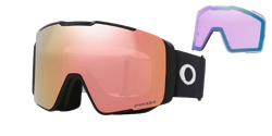 Lyžařské brýle Oakley Line Miner Pro M Matte Black Prizm Rose Gold + náhradní zorníky Prizm Iced - 2024/25