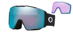 Lyžařské brýle Oakley Line Miner Pro M Matte Black Prizm Sapphire + náhradní zorníky Prizm Iced - 2024/25