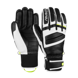 Lyžařské rukavice Reusch Master Pro Black/White/Safety Yellow - 2024/25