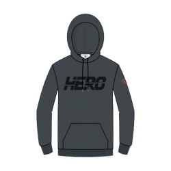 Mikina Rossignol Hero Hoodie Onyx Grey - 2023/24