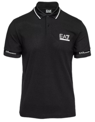 Tričko Emporio Armani Man Jersey Polo Black