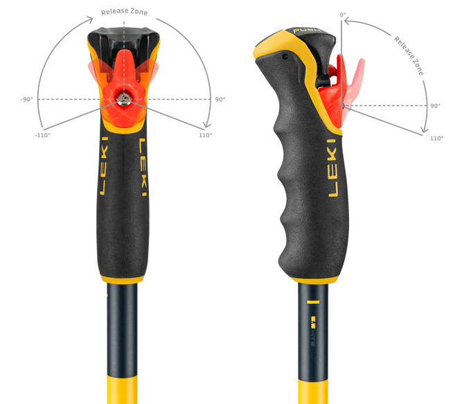 Zjazdové palice LEKI Spitfire 3D Orange - 2025/26