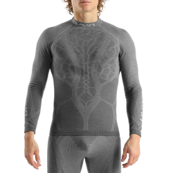 Funkční triko UYN Man Elevatyon Biomorph UW Shirt Long SL Turtle New Neck Grey Melange - 2025/26