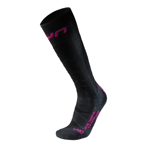 Lyžařské ponožky UYN Women Ski Touring One Bio Socks Black/Pink Yarrow - 2025/26
