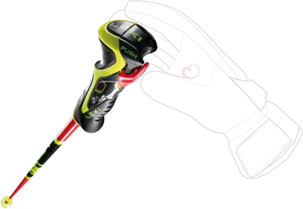 Sjezdové hole LEKI Venom SL 3D Red - 2025/26