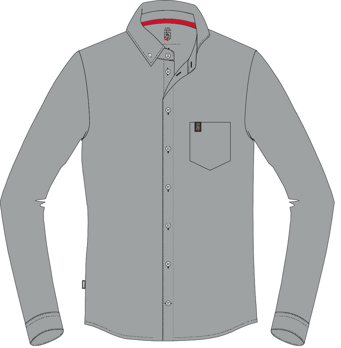 Košile Van Deer Casual Shirt Grey - 2024/25