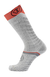 Lyžařské ponožky Sidas Ski Merino Performance Light Grey/Coral 2024/25