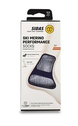 Lyžařské ponožky Sidas Ski Merino Performance Light Grey/Coral 2024/25