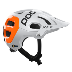 Cyklistická prilba POC Tectal Race MIPS NFC Hydrogen White/Fluorescent Orange AVIP