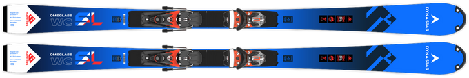 Sjezdové lyže Dynastar Speed Omeglass FIS SL Factory 157 R22 + Spx 12 Rockerace GW Hot Red - 2024/25