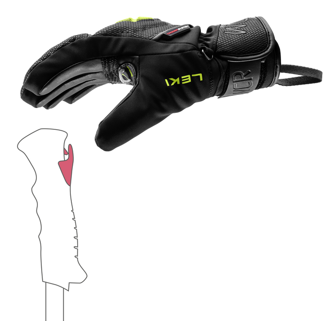 Lyžařské rukavice LEKI WCR C-Tech 3D Junior - 2025/26