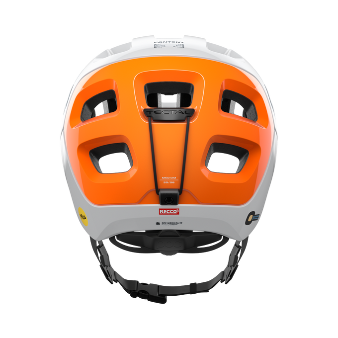 Cyklistická prilba POC Tectal Race MIPS NFC Hydrogen White/Fluorescent Orange AVIP