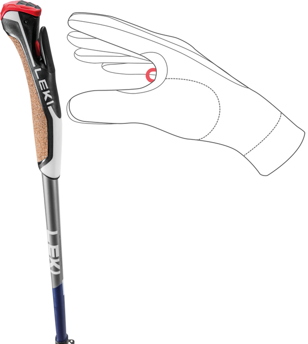 Palice Nordic Walking LEKI Traveller Carbon