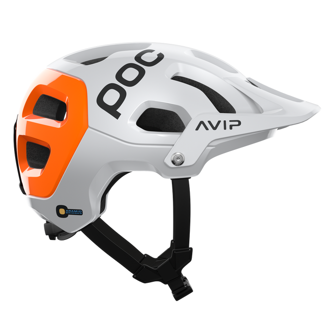 Cyklistická prilba POC Tectal Race MIPS NFC Hydrogen White/Fluorescent Orange AVIP