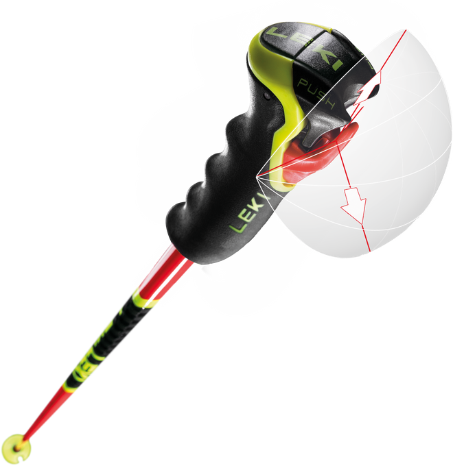 Zjazdové palice LEKI Venom GS 3D Red - 2025/26