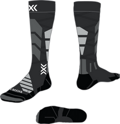 Lyžařské ponožky X-socks Ski Expert OTC X Black/Light Grey - 2025/26