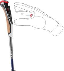 Palice Nordic Walking LEKI Traveller Carbon