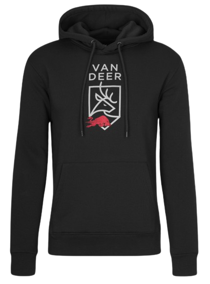 Mikina s kapucňou Van Deer Logo Hoodie Black - 2024/25