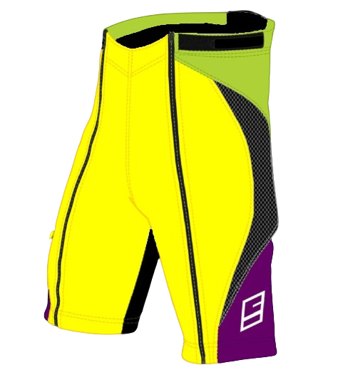 Šortky ENERGIAPURA NEW WORKOUT GREEN/YELLOW/VIOLET JUNIOR