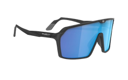 Sunglasses Rudy Project SPINSHIELD BLACK MATTE - Multilaser Blue