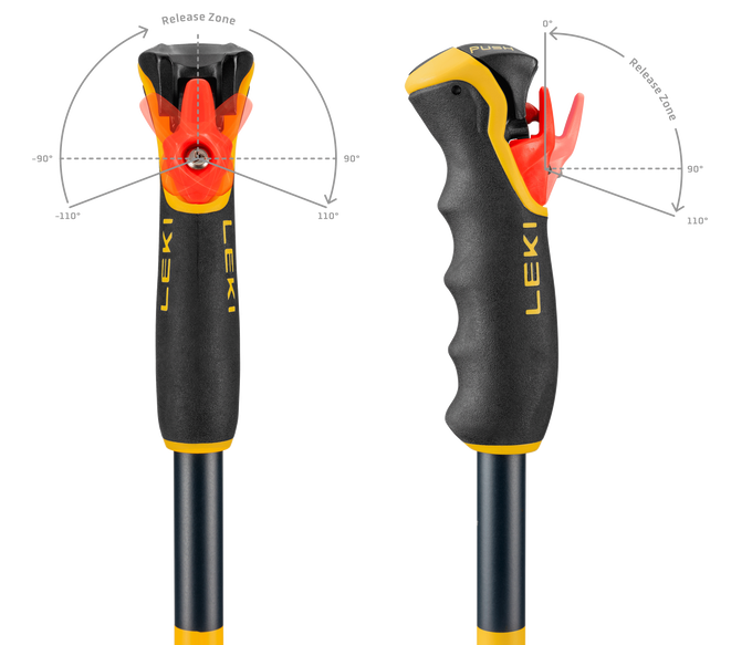 Zjazdové palice LEKI Spitfire Vario 3D Orange - 2025/26