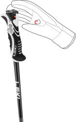 Zjazdové palice LEKI Bold Lite S Black/Green - 2024/25