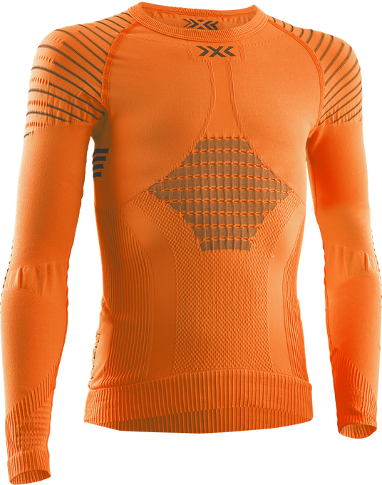 Funkční triko X-bionic Invent 4.0 Shirt LG SL JR Sunset Orange/Anthracite - 2024/25