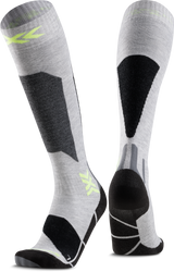 Lyžařské ponožky X-socks Ski Discover OTC JR Rhino Grey/Canary - 2025/26