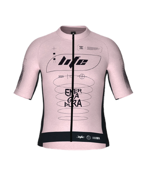 Cyklistický dres Energiapura T-Shirt Full Zip Life Idea Pink/Ragl Alexander - 2023