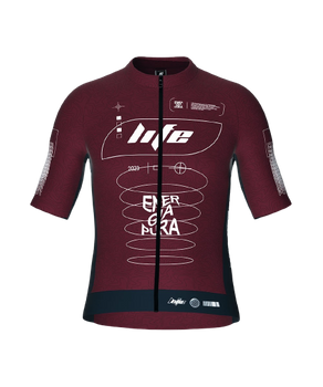 Cyklistický dres nergiapura T-Shirt Full Zip Life Idea Red/Ragl Alexander - 2023
