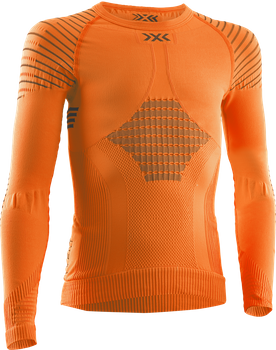 Funkčné tričko X-bionic Invent 4.0 Shirt LG SL JR Sunset Orange/Anthracite - 2024/25