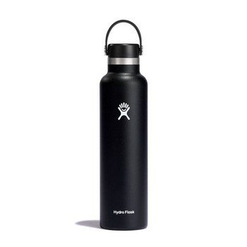 HYDRO FLASK 24 Oz Standard Mouth Flex Cap Black