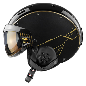 Lyžiarska helma Casco SP-6 Limited Circuit Gold Black - 2023/24