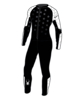 Lyžiarska kombinéza Spyder Nine Ninety Race Suit Black - 2023/24