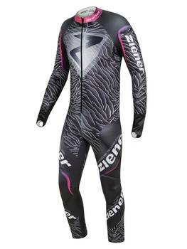 Lyžiarska kombinéza ZIENER Racesuit Padded Junior Zebra Print (s podložkami) - 2022/23