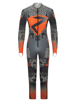 Lyžiarska kombinéza Ziener RCE Racesuit Black Foggy Print Orange Pop - 2024/25