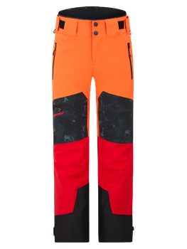 Lyžiarske nohavice Ziener Tewes Full-Zip Junior Teamwear Red Orange Pop - 2024/25