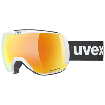 Lyžiarske okuliare Uvex Downhill 2100 CV White Matt SL Orange-Green - 2023/24